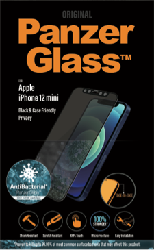 PanzerGlass iPhone 12 Mini Privacy Black