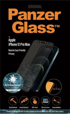 PanzerGlass iPhone 12 Pro Max Privacy Black